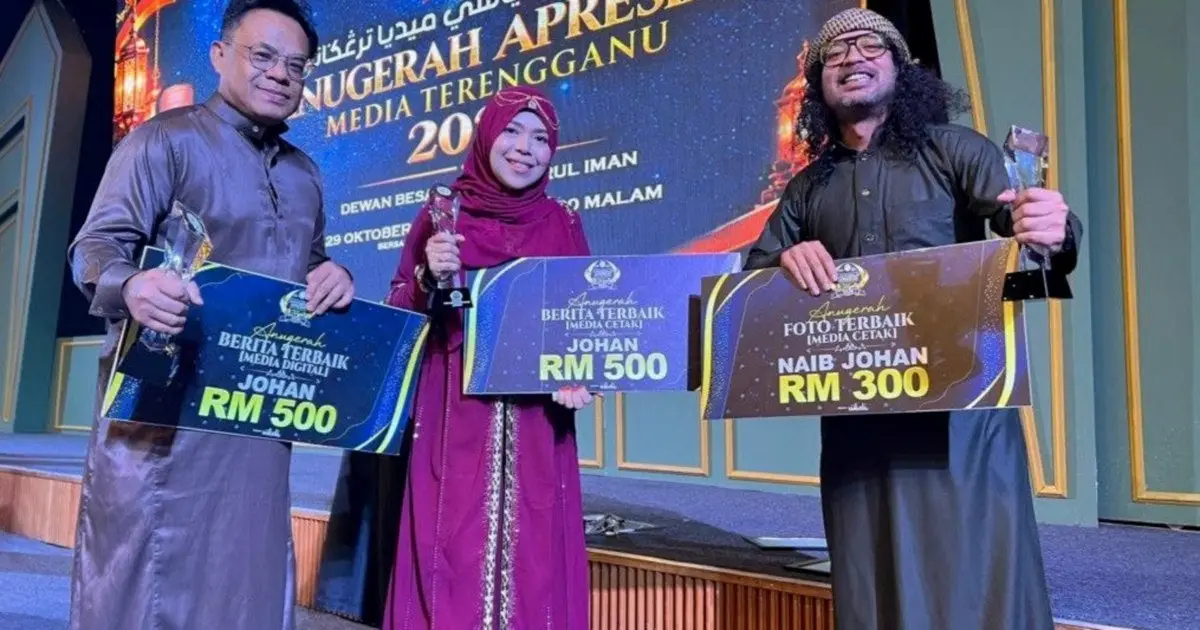 Malam Gemilang: 5 Pengamal Media Prima Bawa Pulang 6 Anugerah di Terengganu